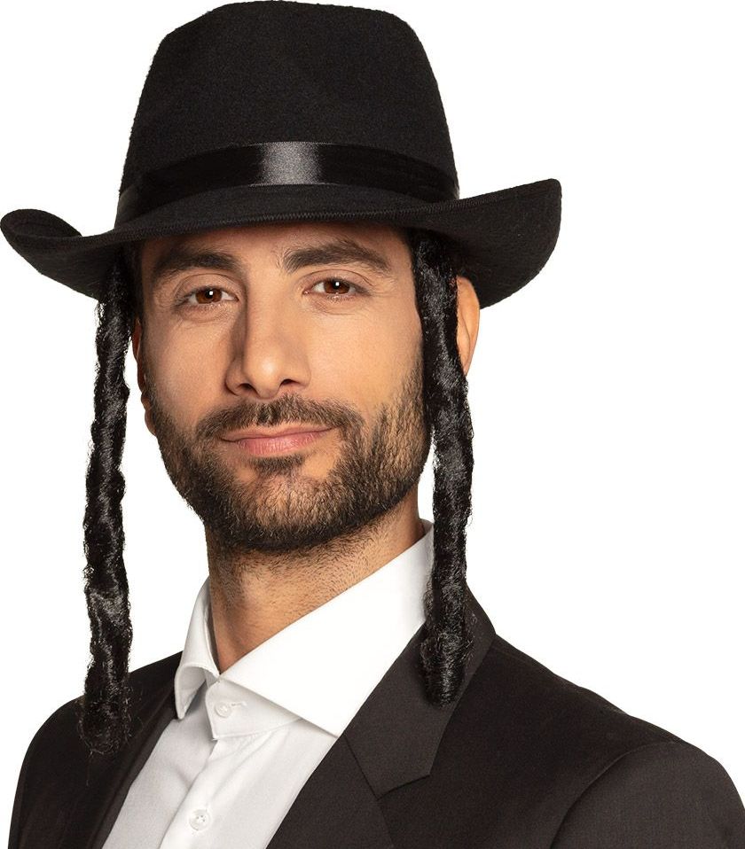 Joodse Rabbi Hoed met Haar