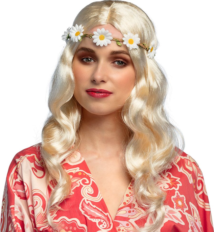 Joy Hippie Pruik Blond