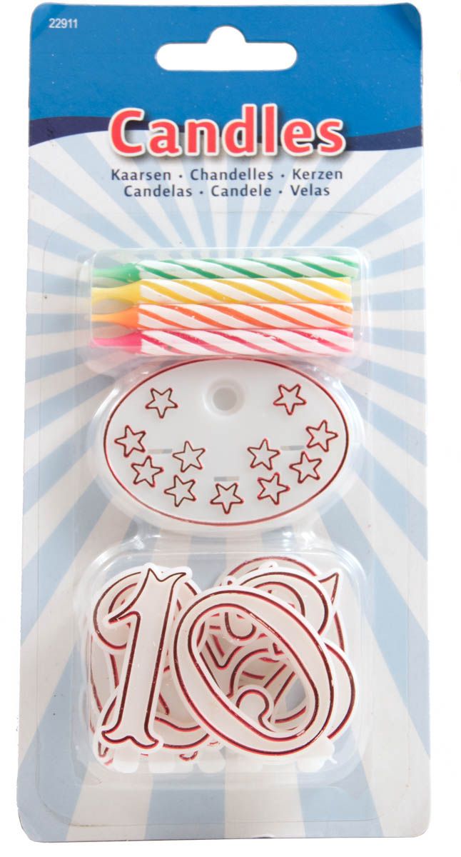 Kaarsen set met Cijfers en Kaarsjes