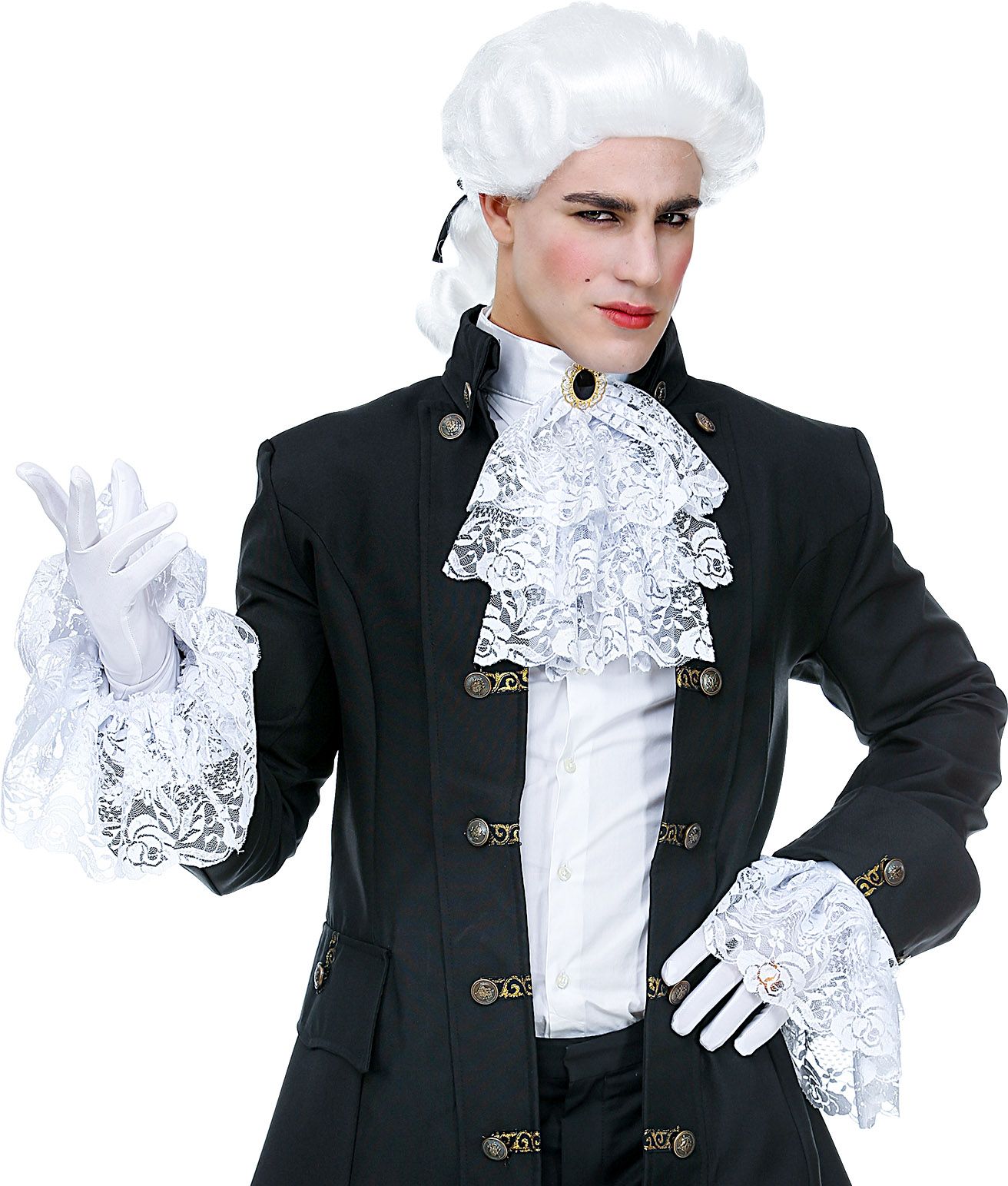 Kanten Jabot Victoriaans