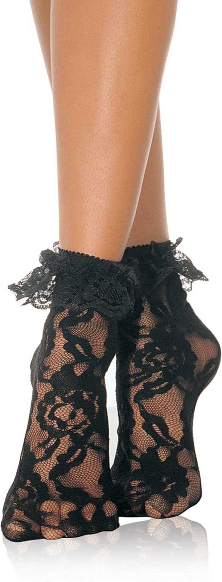 Kanten Zwarte Enkelkousjes
