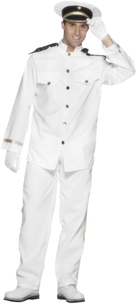 Kapitein Outfit Wit
