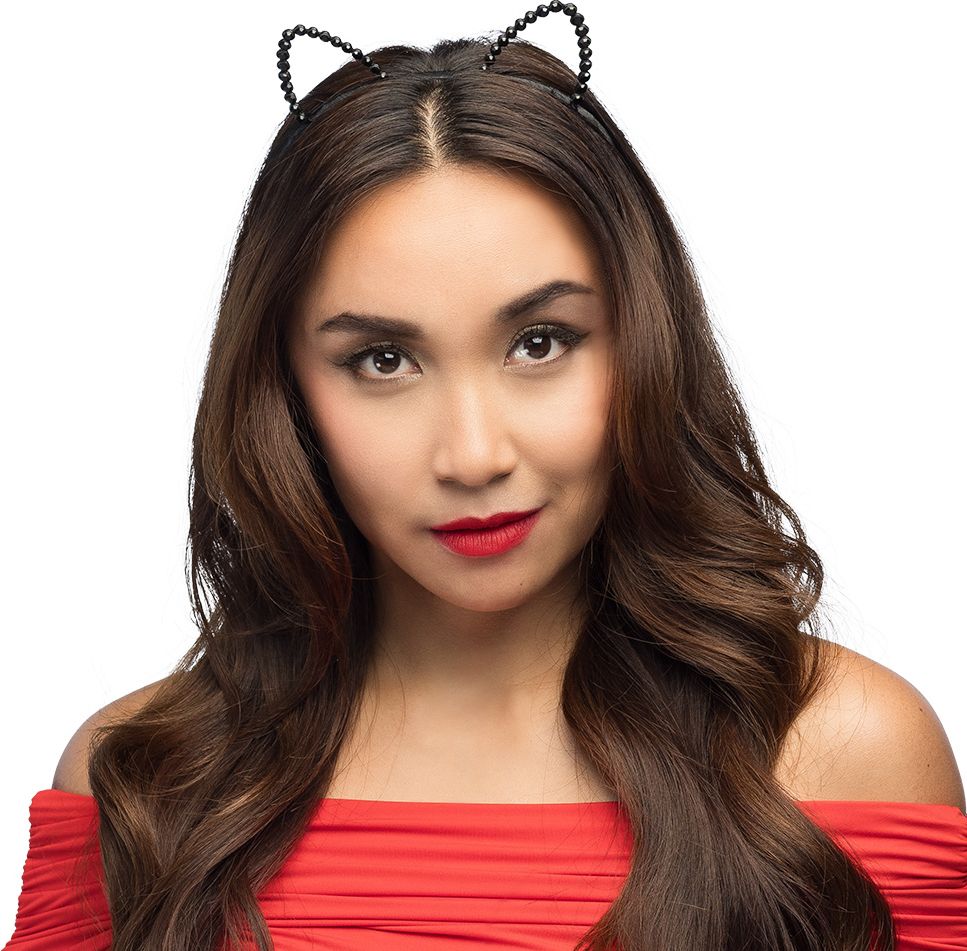 Katten Tiara Zwarte Steentjes 5-Delig