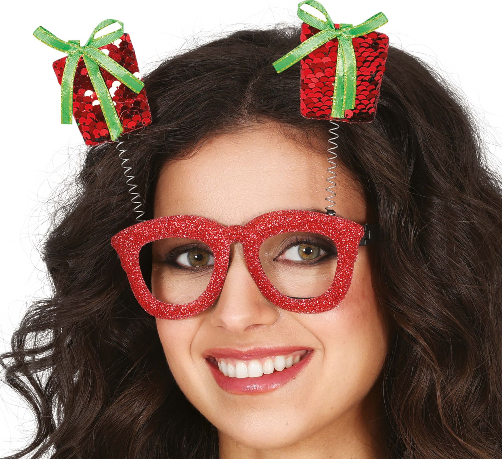 Kerst Bril Pailletten Cadeautje