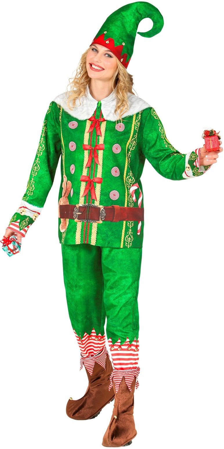 Kerst Elf Kostuum Groen Dames Heren