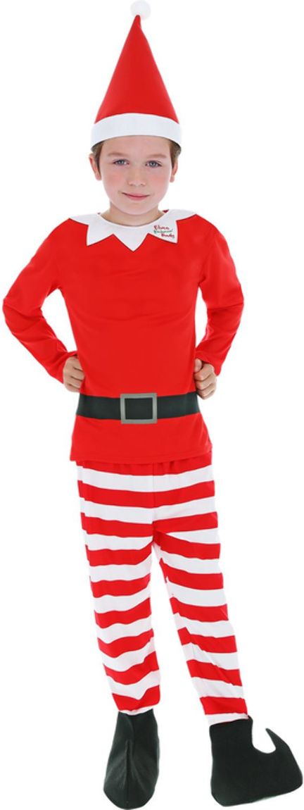 Kerst Elfen Kostuum Kinderen Rood