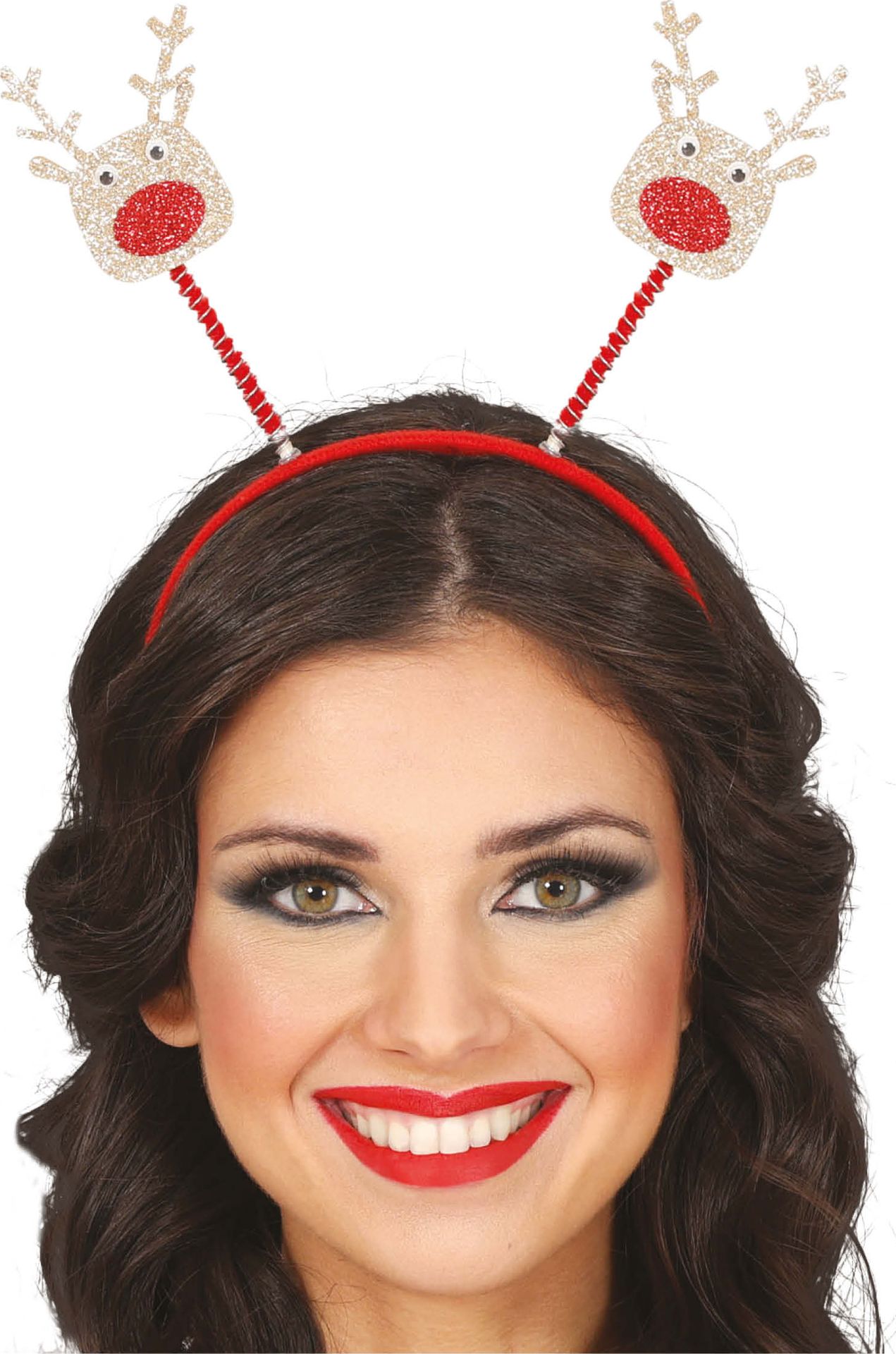 Kerst Haarband met Glitter Rendieren