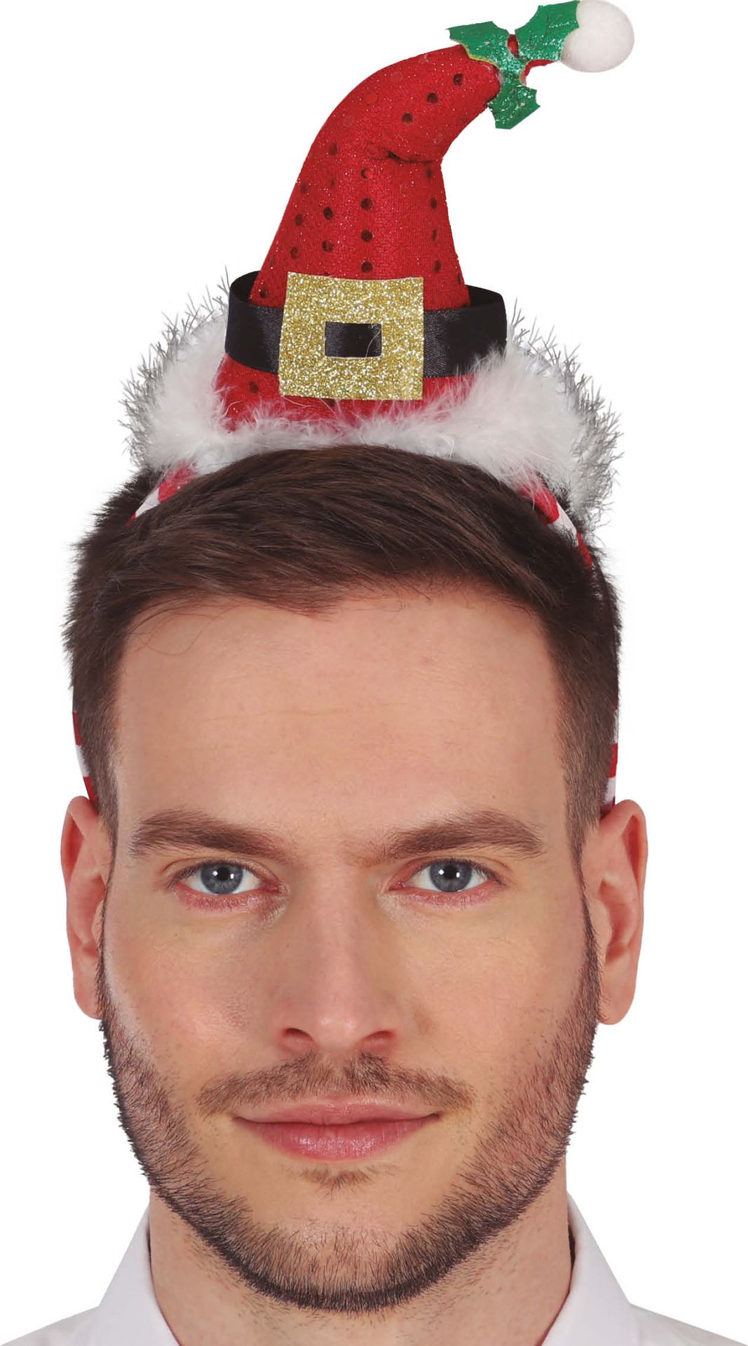 Kerst Haarband met Mini Kerstmuts