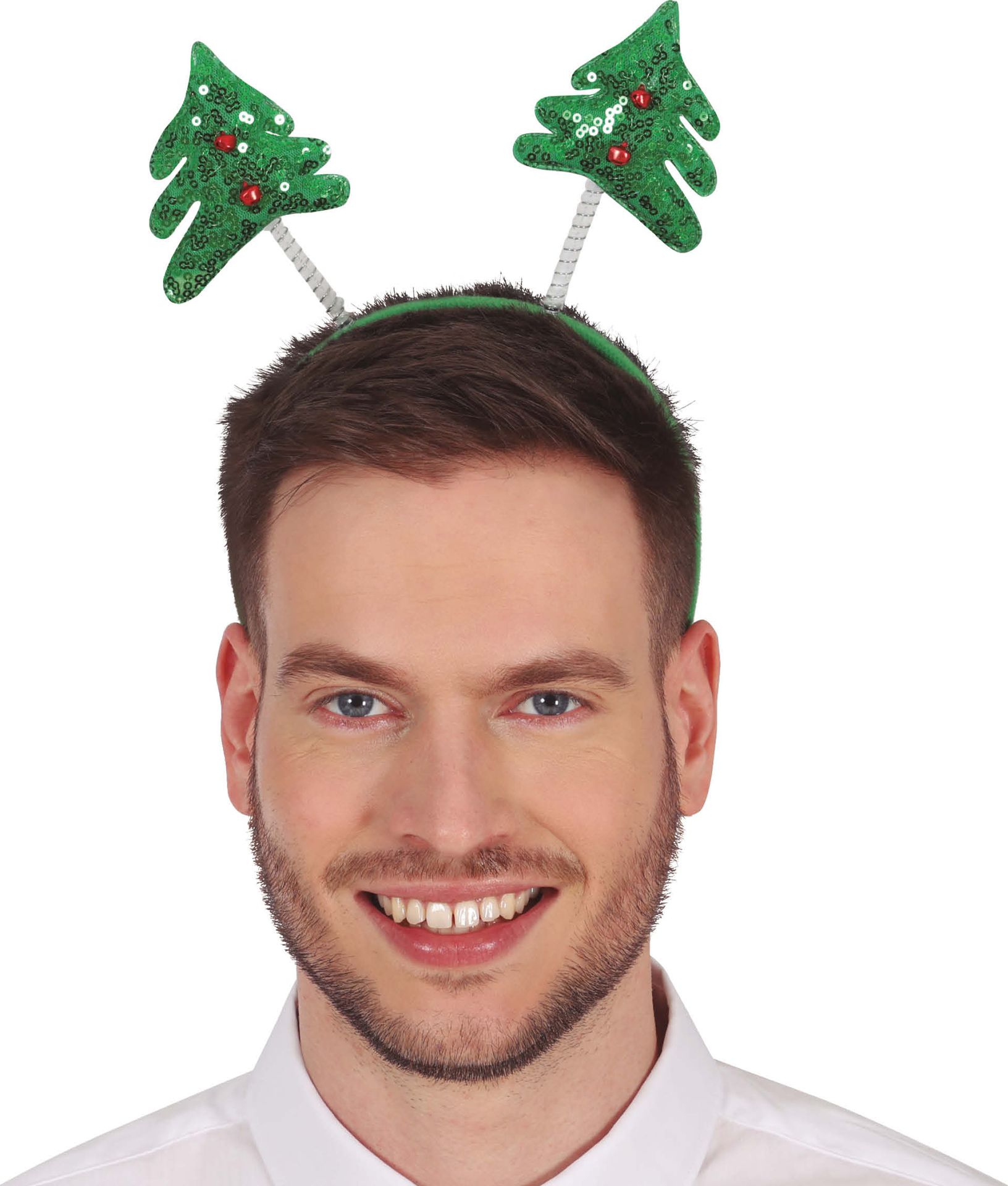 Kerstbomen Haarband Pailletten