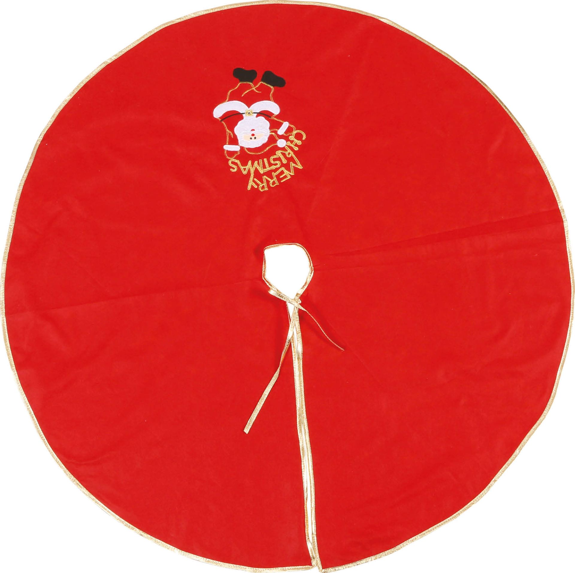 Kerstboom Kleed Merry Christmas Rood 120cm