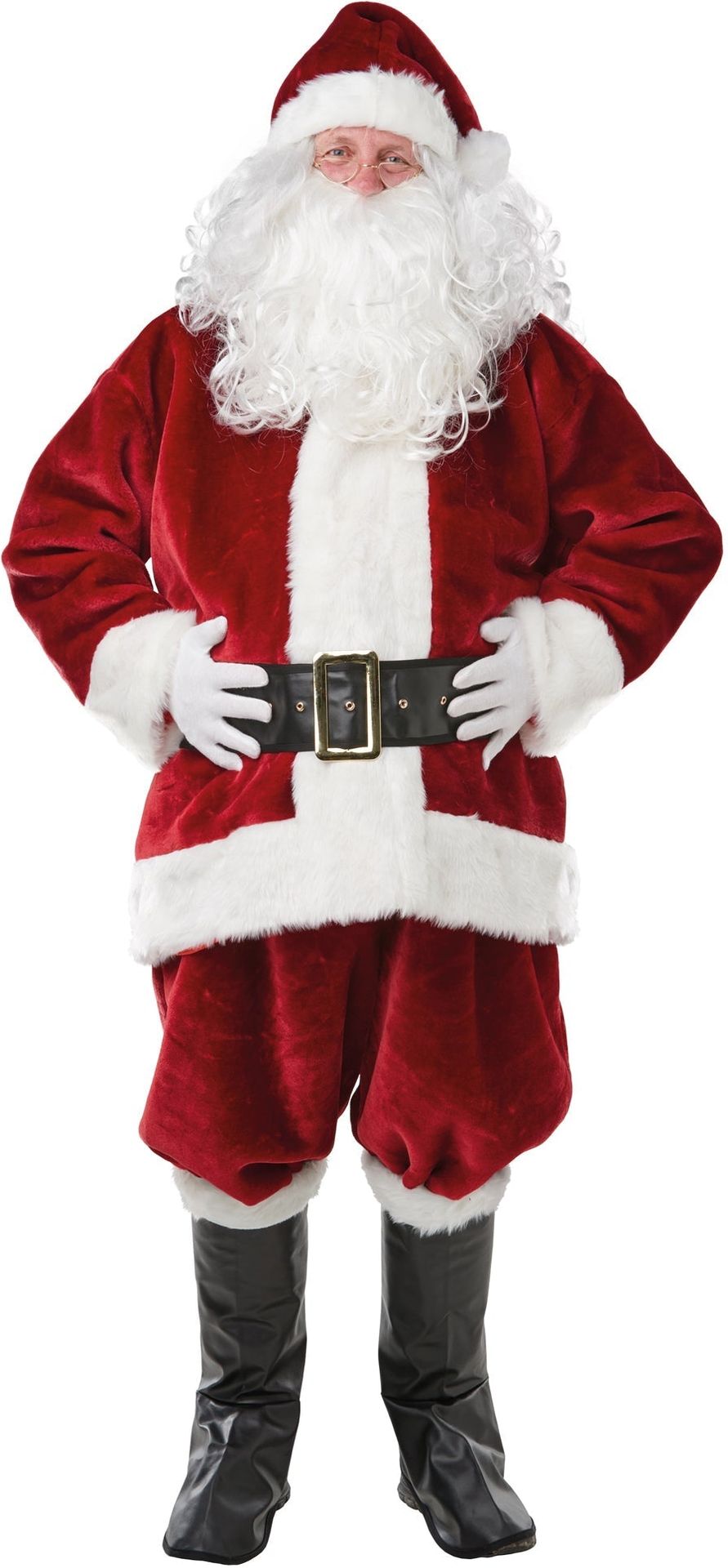 Kerstman Pak Heren Rood Wit