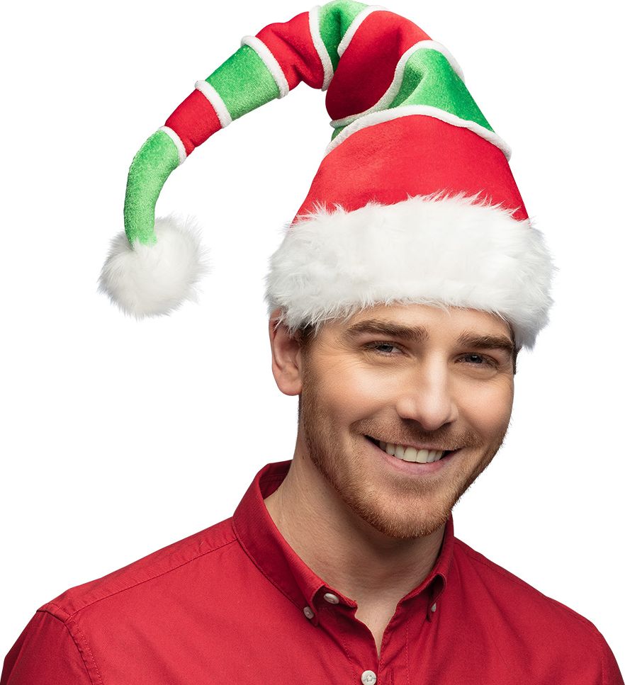 Kerstmis Elven Puntmuts Rood Groen
