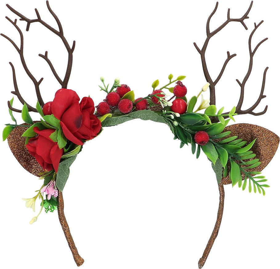 Kerstmis Rendier Diadeem Bruin Dames