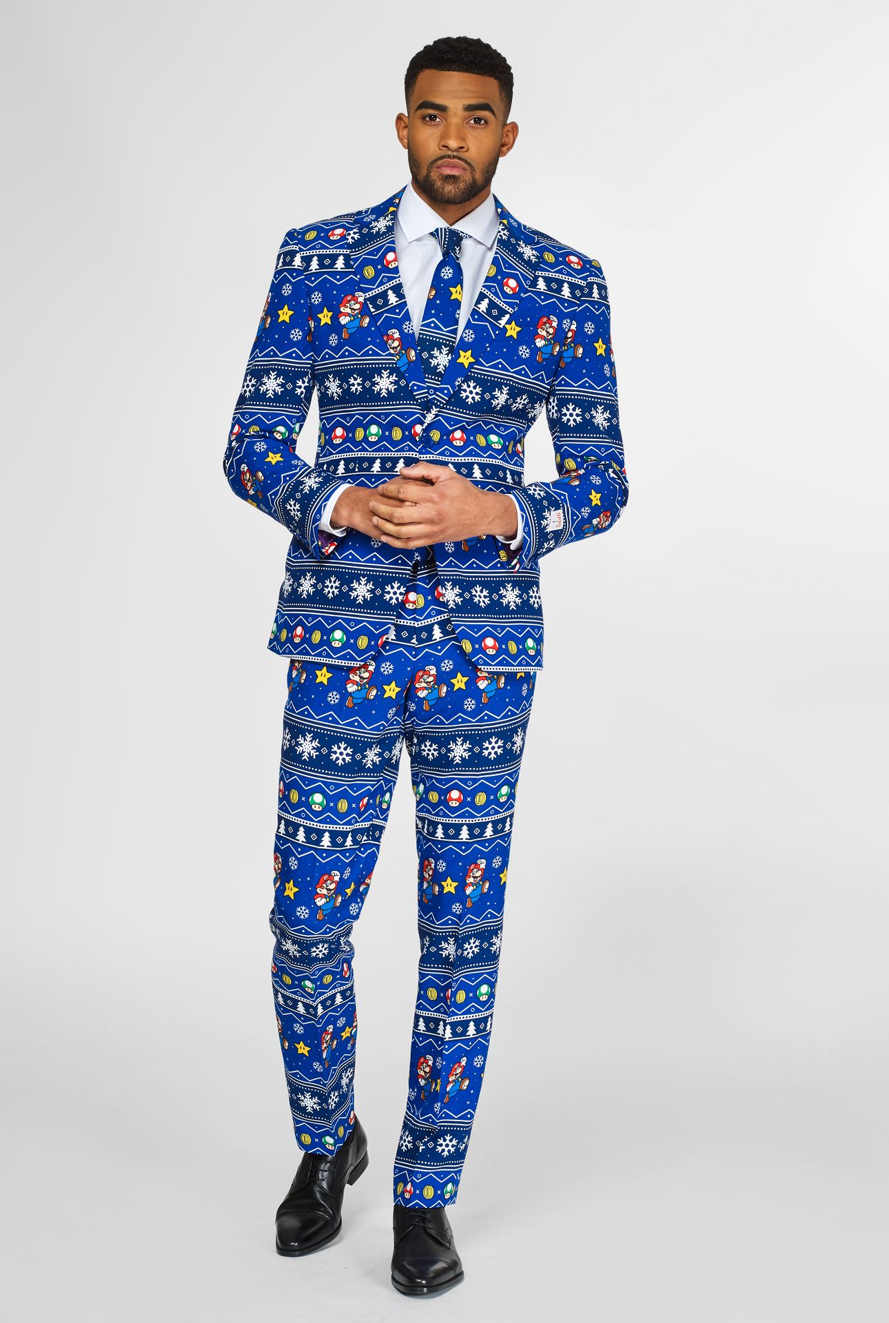 Kerstmis Super Mario Opposuits Kostuum