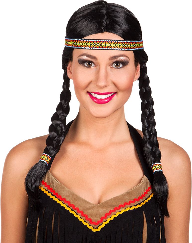 Kewanee indiaan pruik met haarband