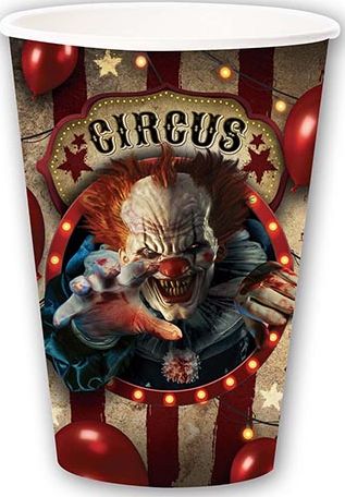 Killer Clown Circus Partybekers 355ml