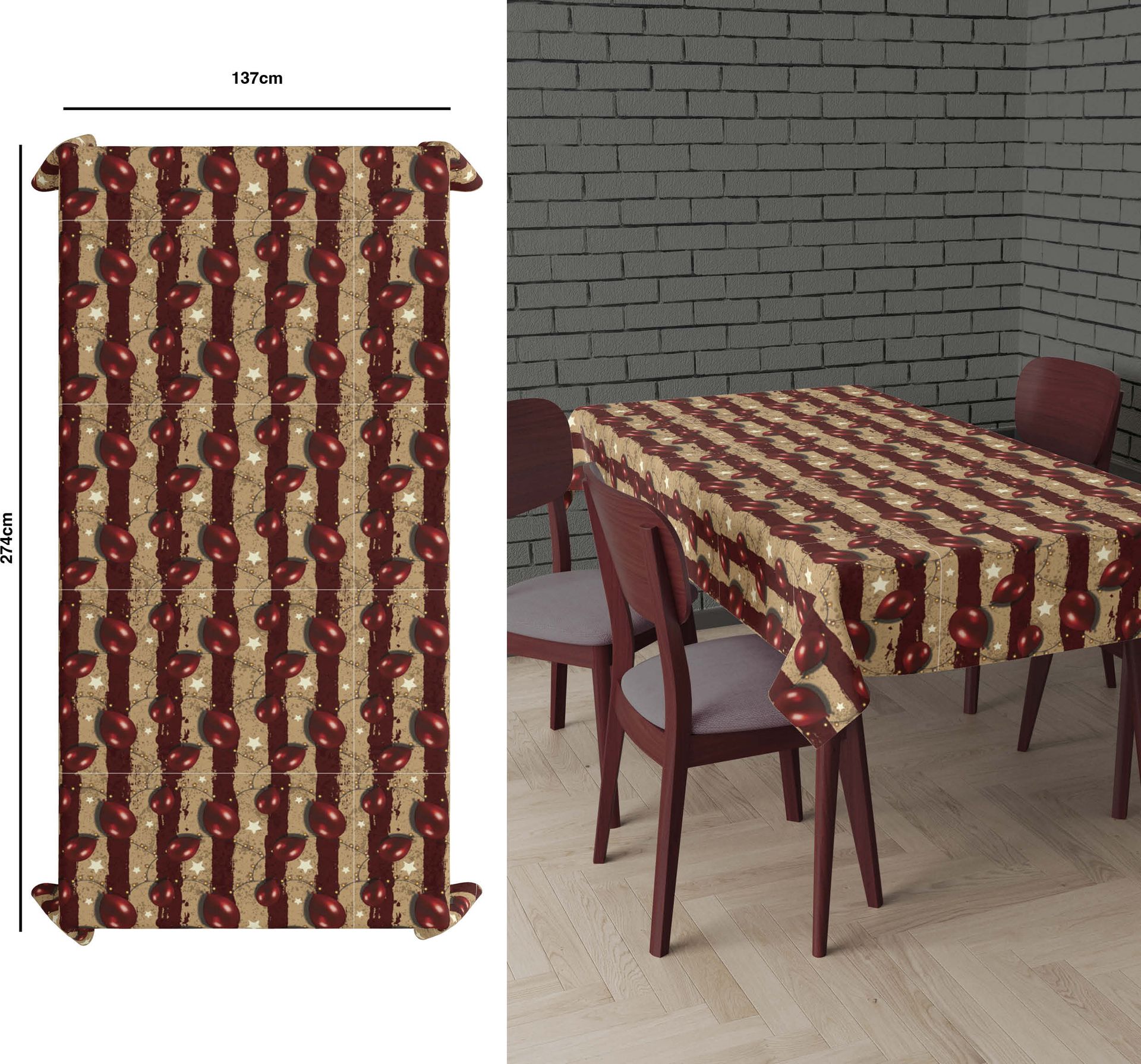 Killer Clown Circus Tafelkleed