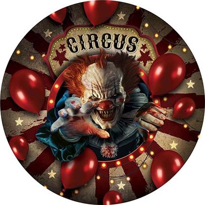 Killer Clown Circus Wegwerp Bordjes