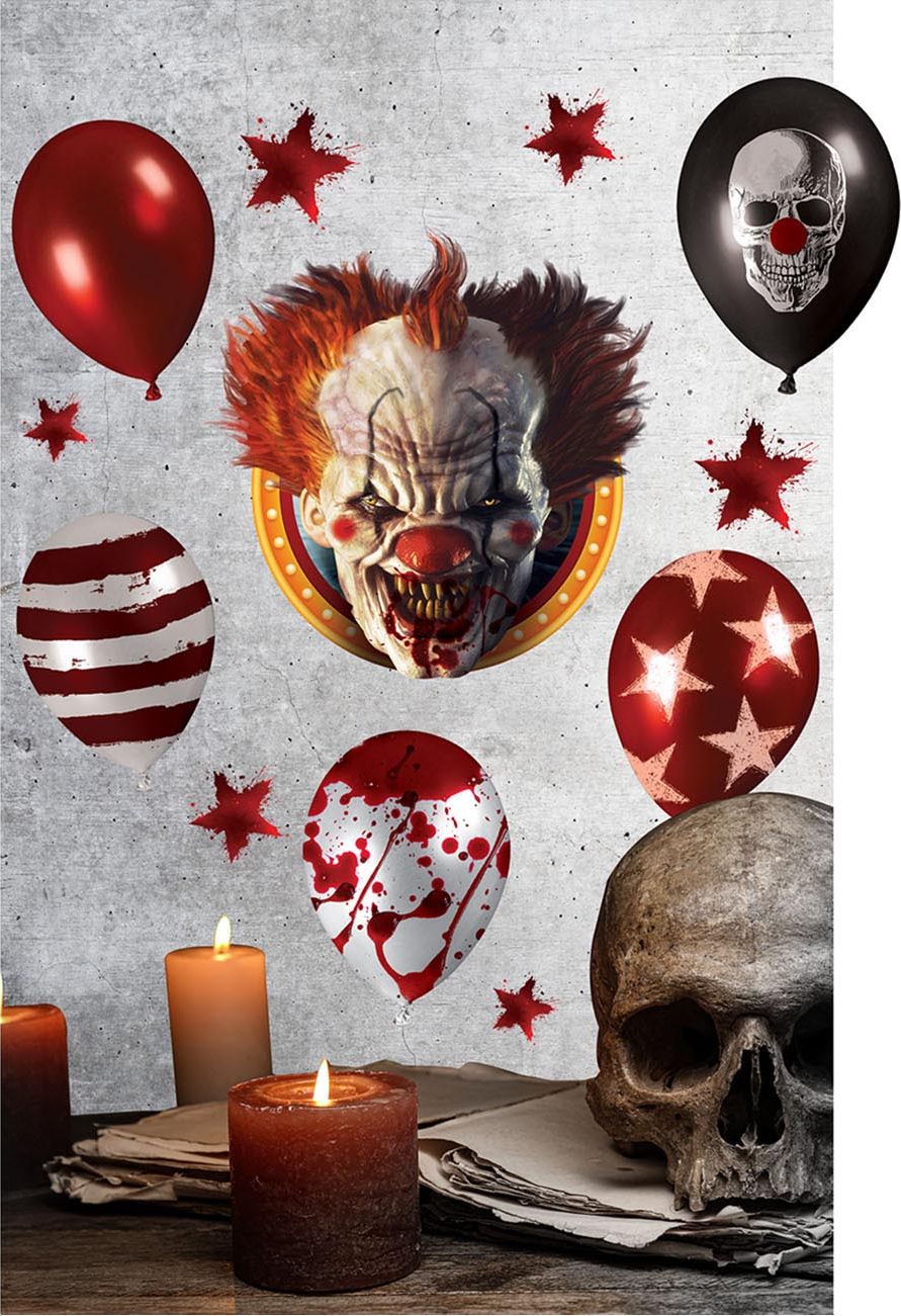 Killer Clown Halloween Muursticker