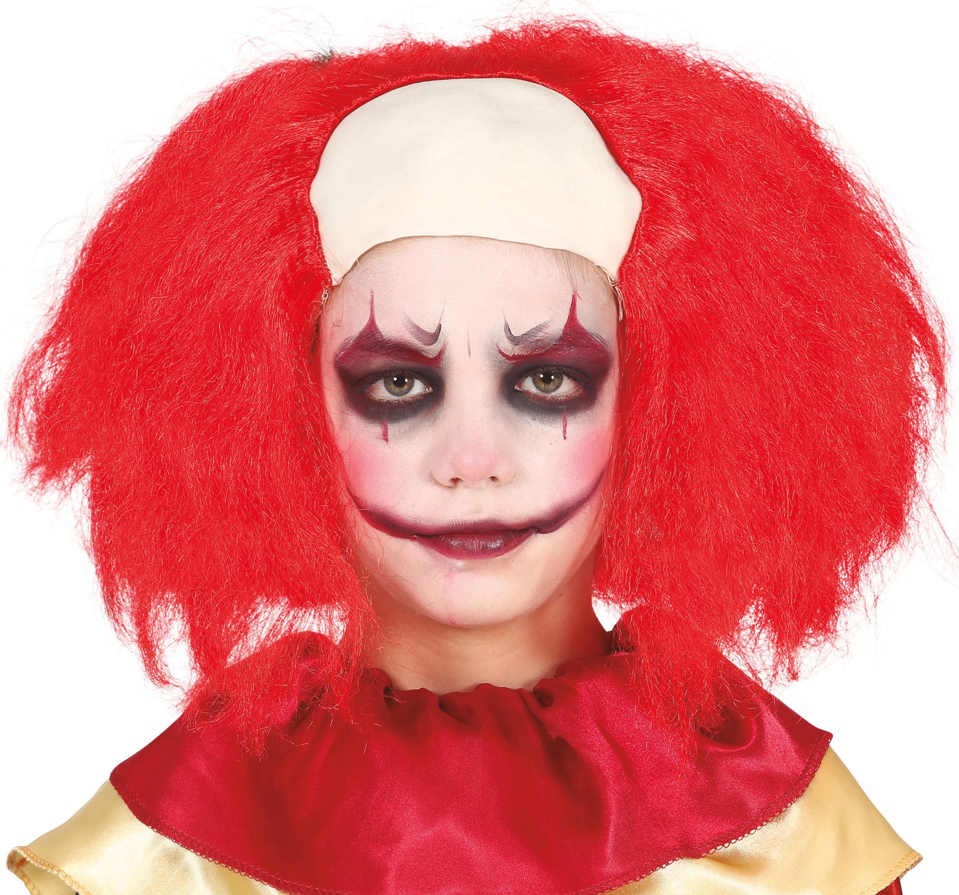 Killer Clown Kaal Hoofd Pruik Kind