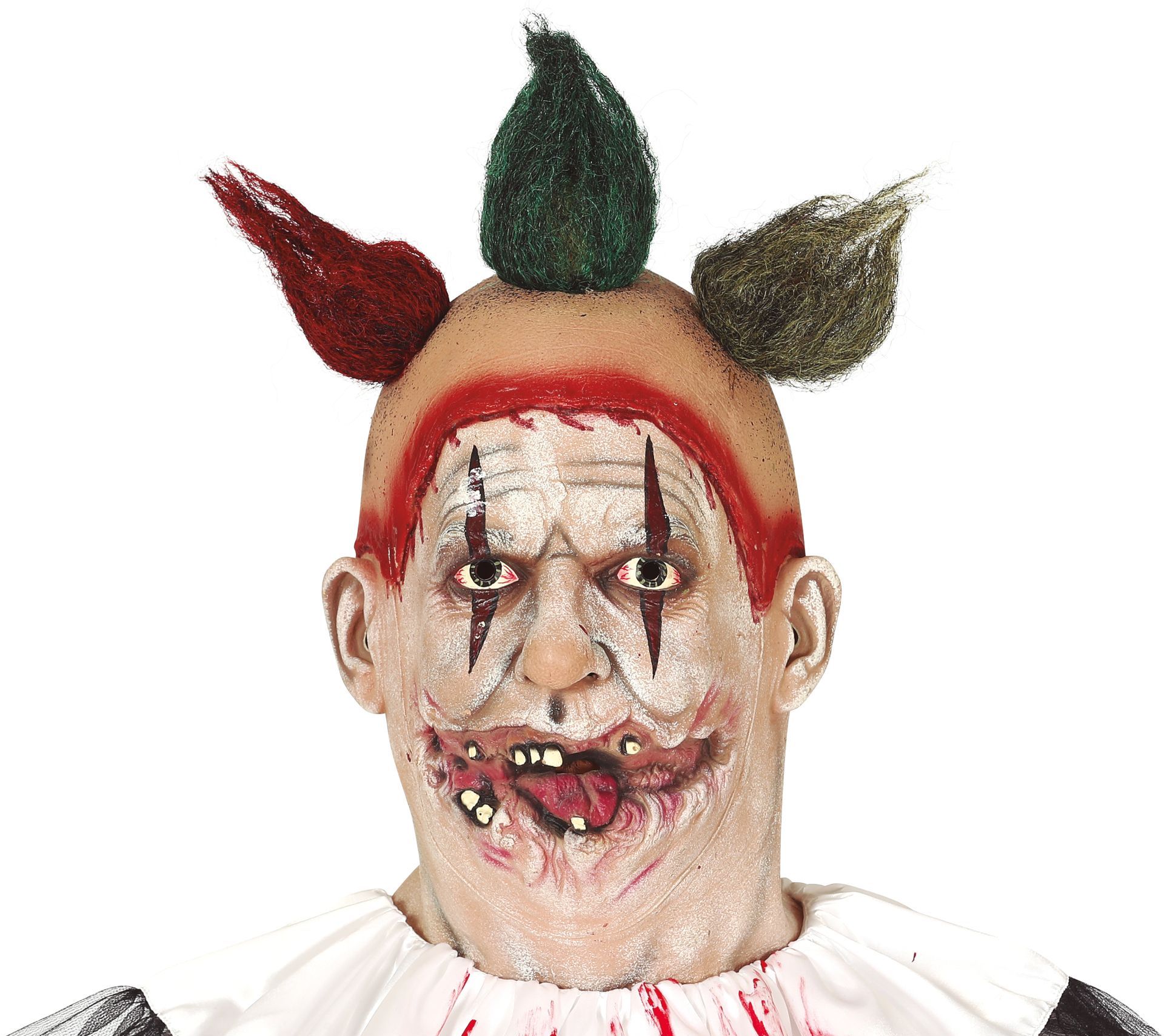 Killer clown masker met haar volwassen