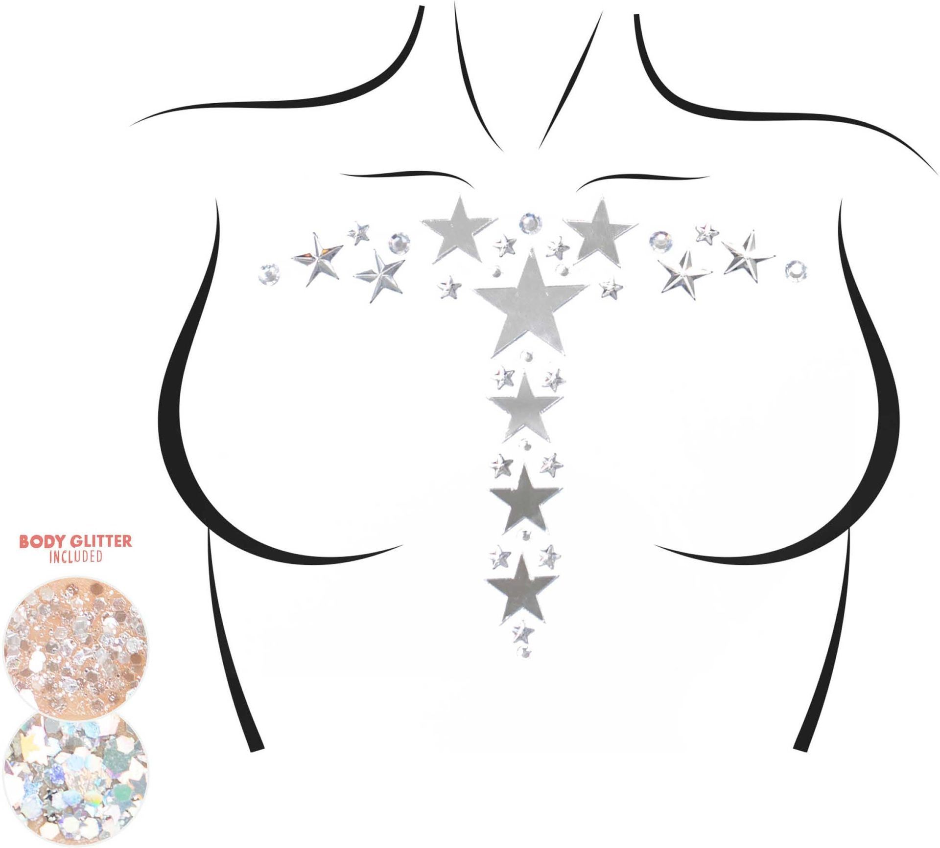Kismet body jewel stickers