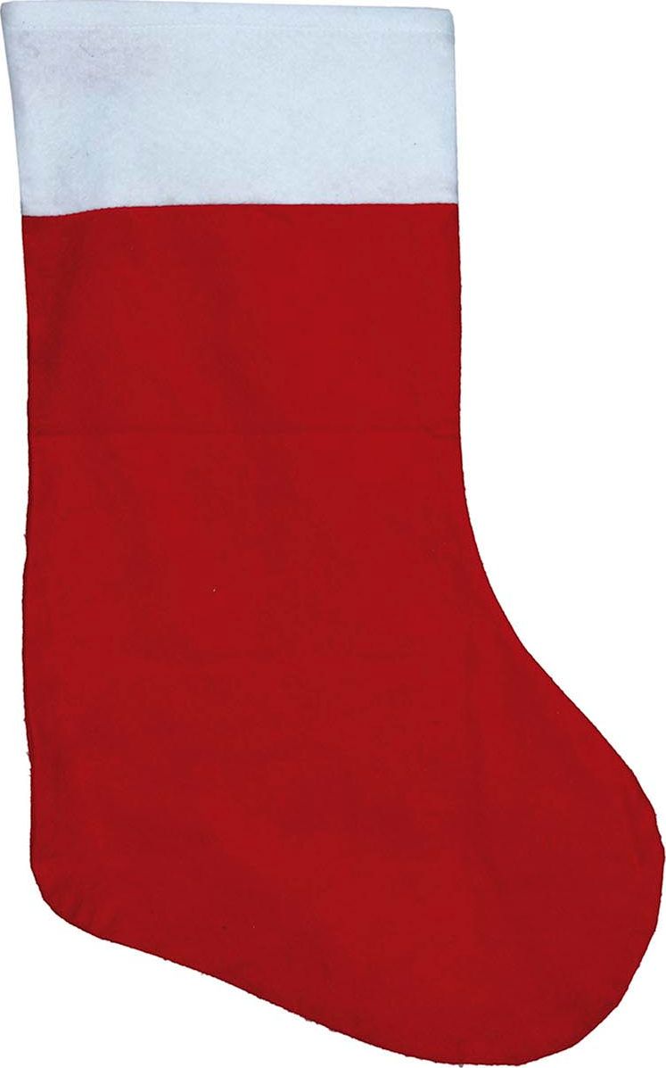 Klassieke Cadeau Sok Kerstmis Rood 66cm