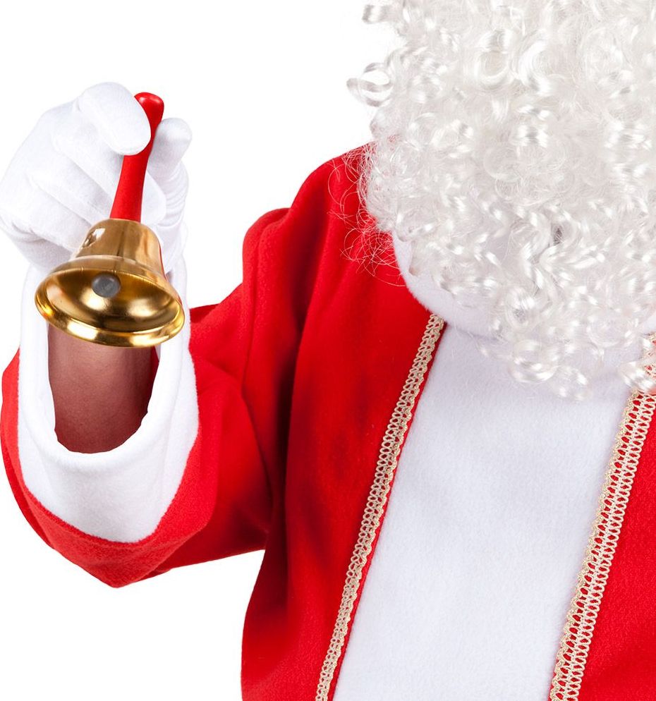 Klassieke Gouden Kerstman Bel