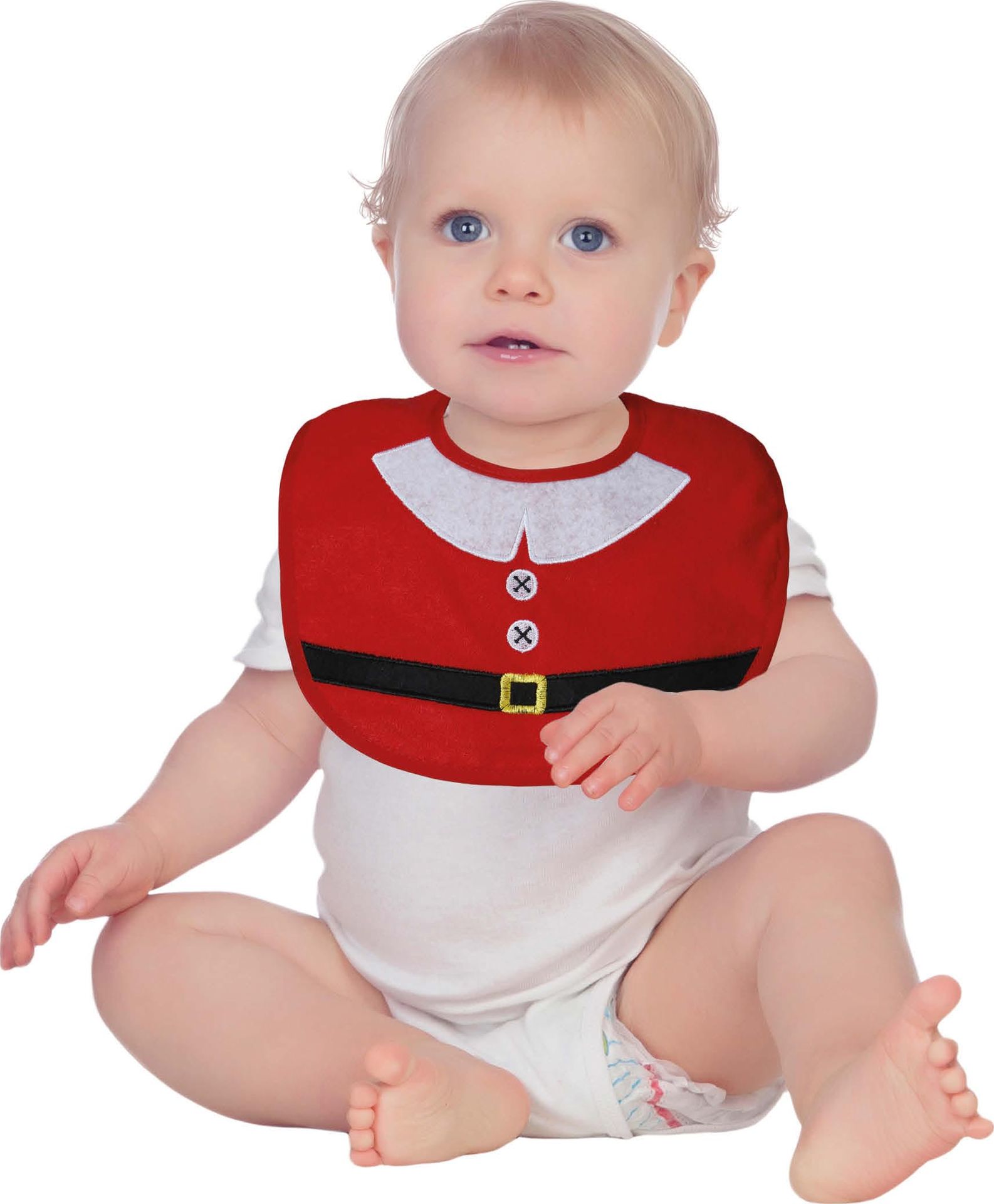 Klassieke Kerstman Baby Slabbetje