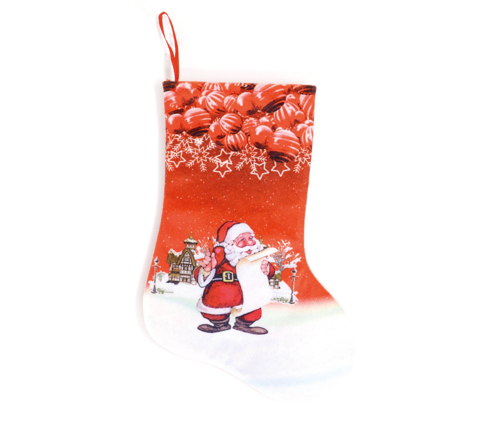 Klassieke Kerstman Cadeau Sok Kerstmis 26cm