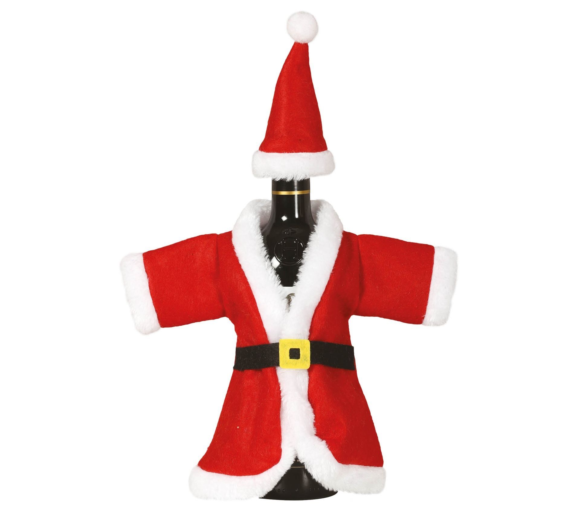 Klassieke Kerstman Wijnfles Decoratie 40cm