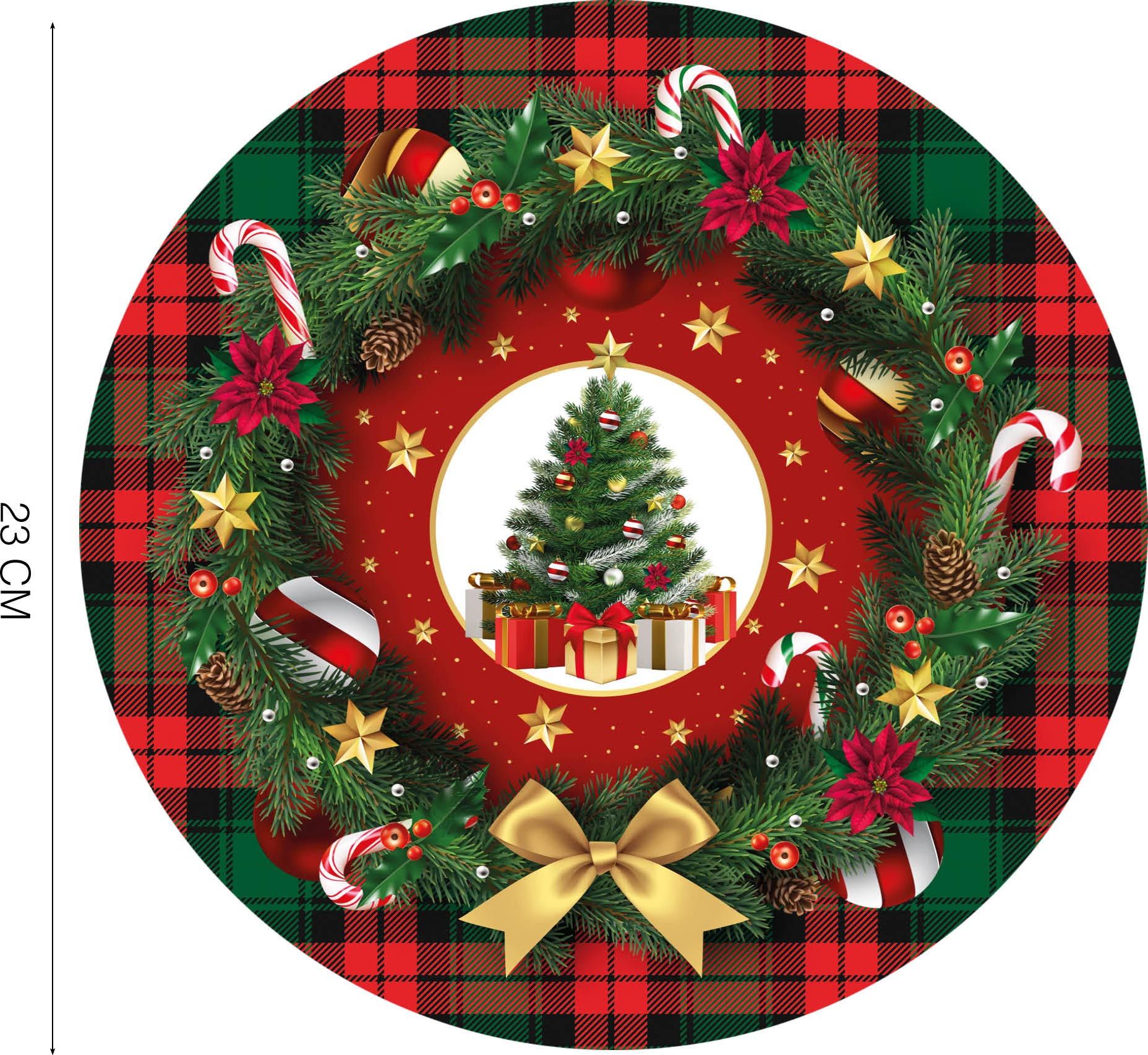 Klassieke Kerstmis Wegwerpbordjes 6 Stuks