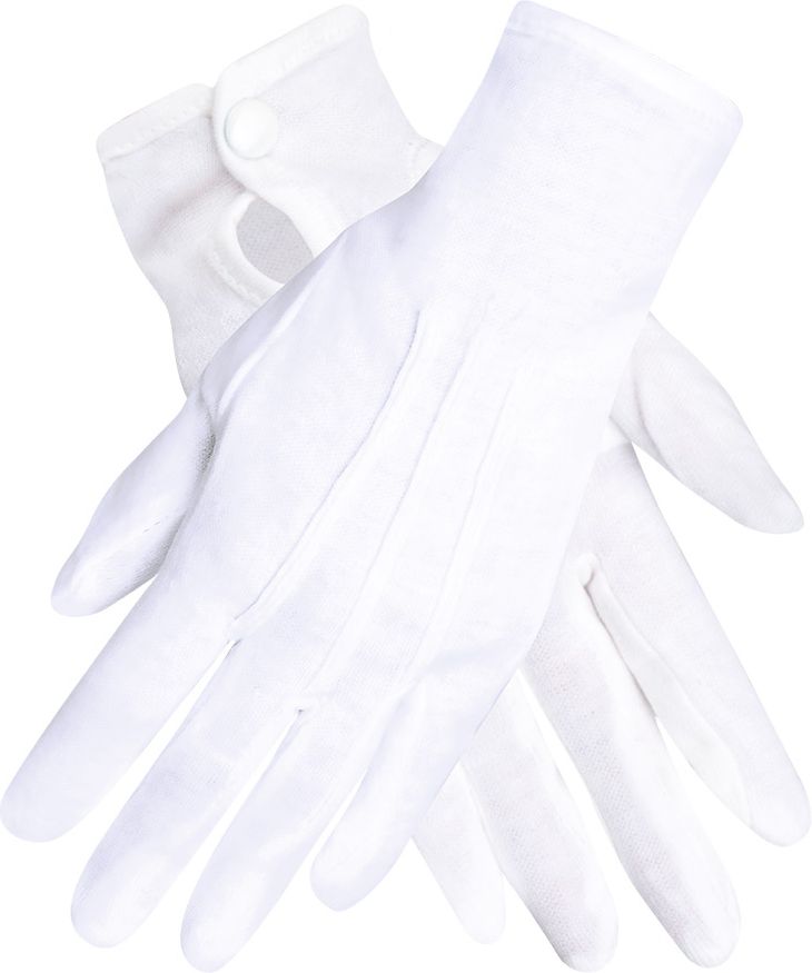 Klassieke witte handschoenen