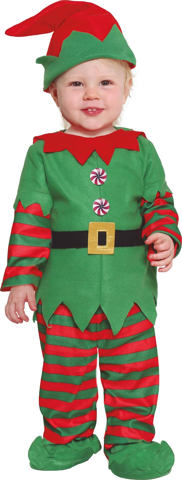 Kleine Kerst Elf Kostuum Baby