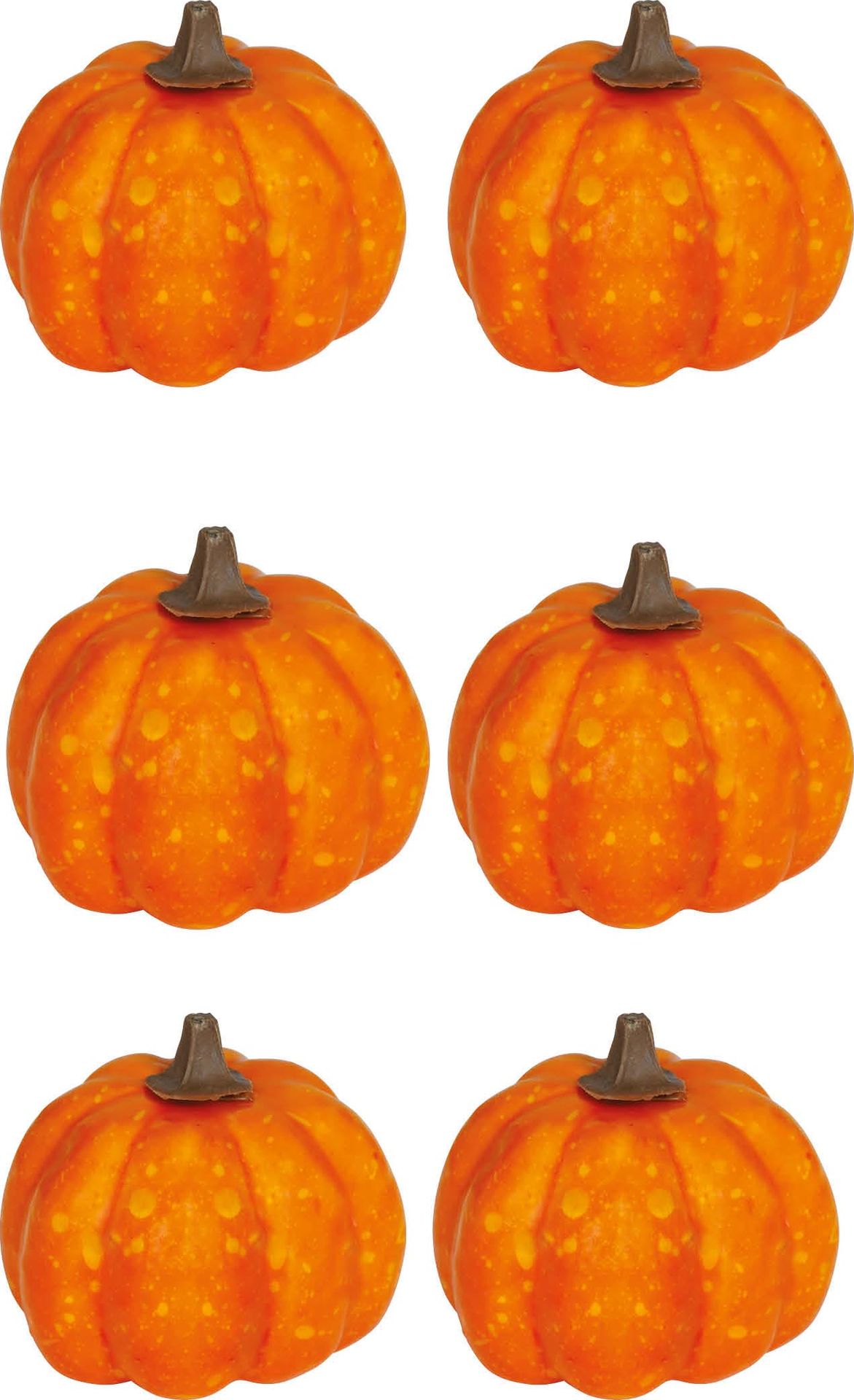 Kleine Pompoenen Halloween 6 Stuks