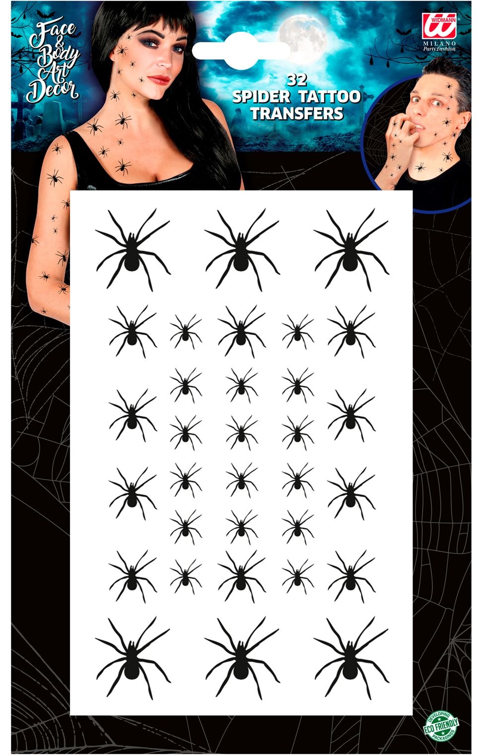 Kleine Spinnen Tattoo Stickers