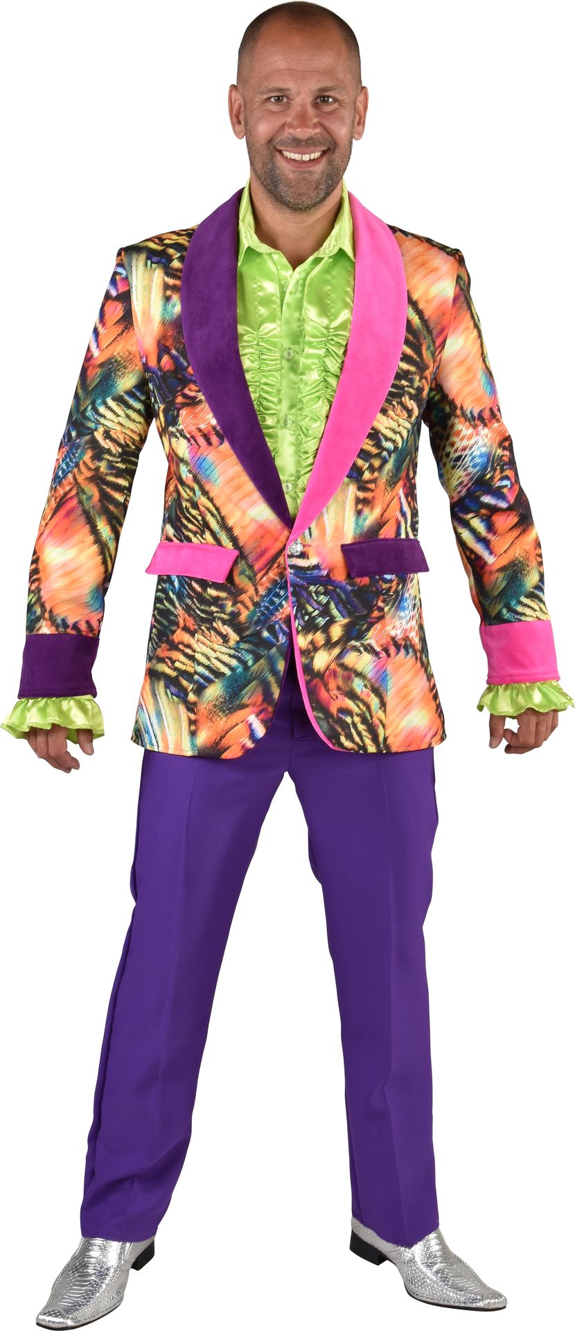 Kleurrijk Colbert Heren Tijgerprint