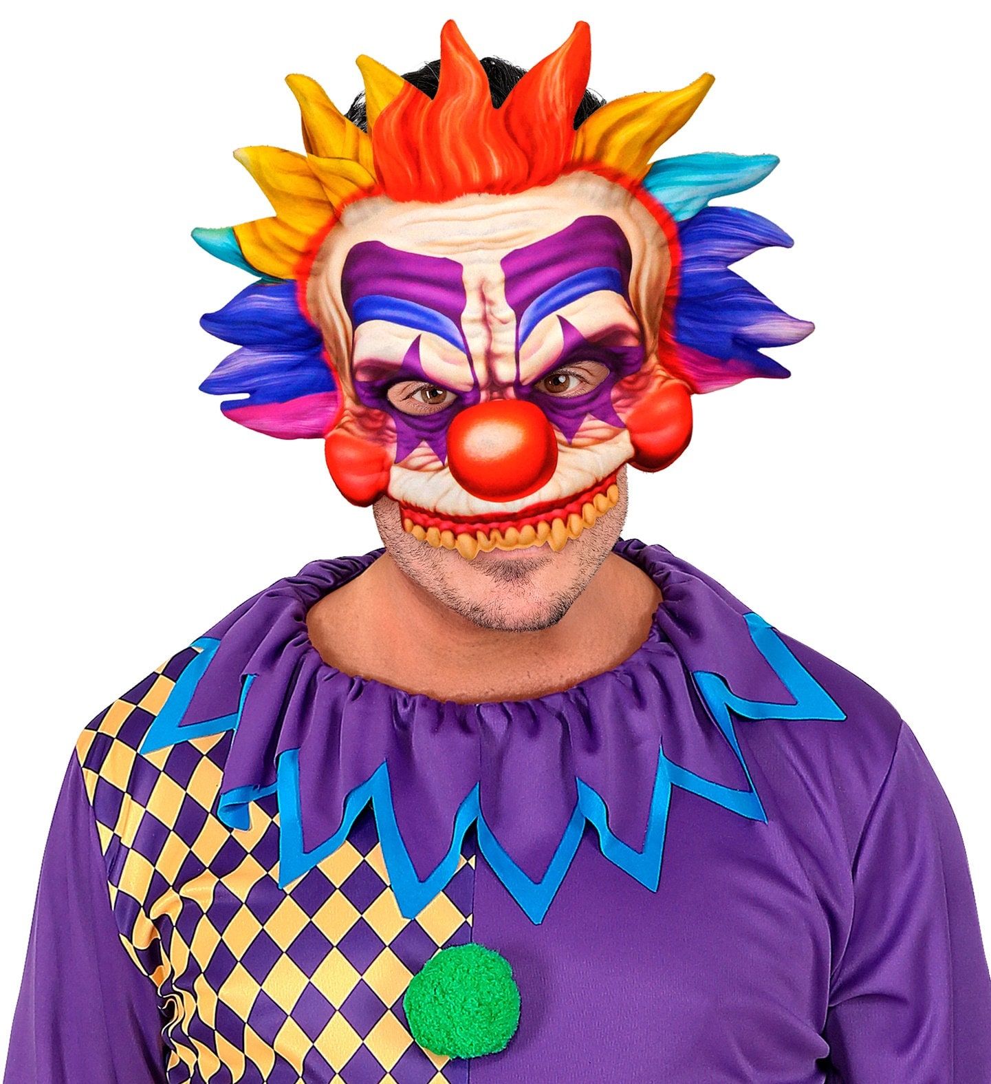 Kleurrijk enge Clown Masker