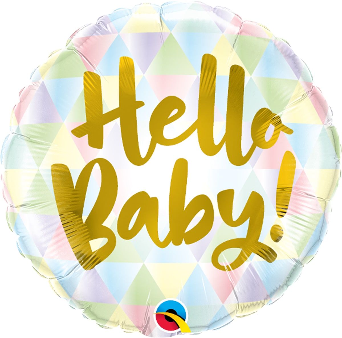 Kleurrijk Hello Baby Folieballon
