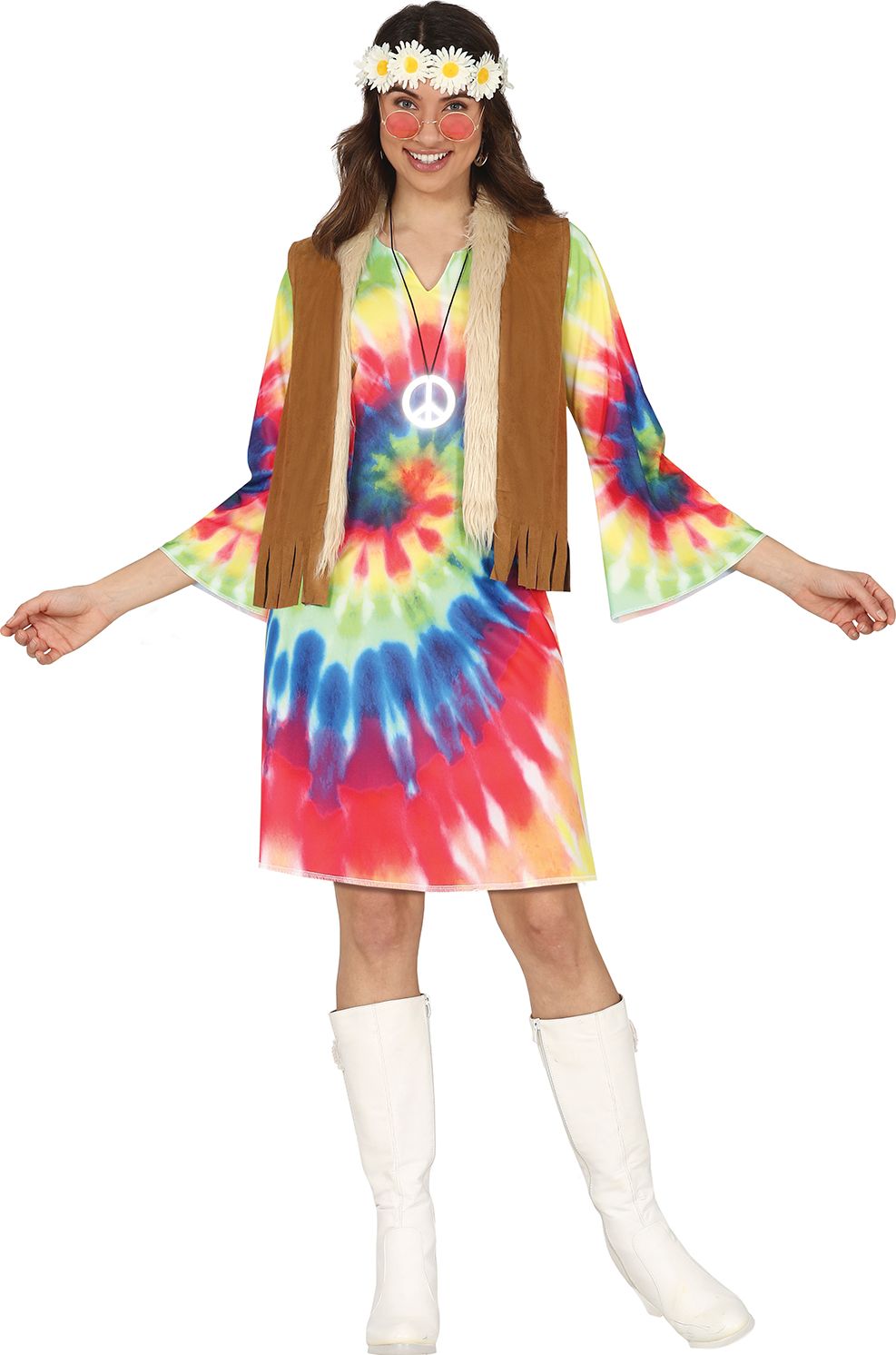 Kleurrijk Hippie Jurk Dames