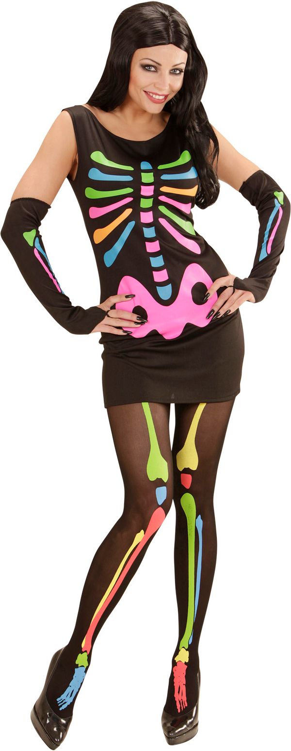 Kleurrijk Neon Dames Skelet