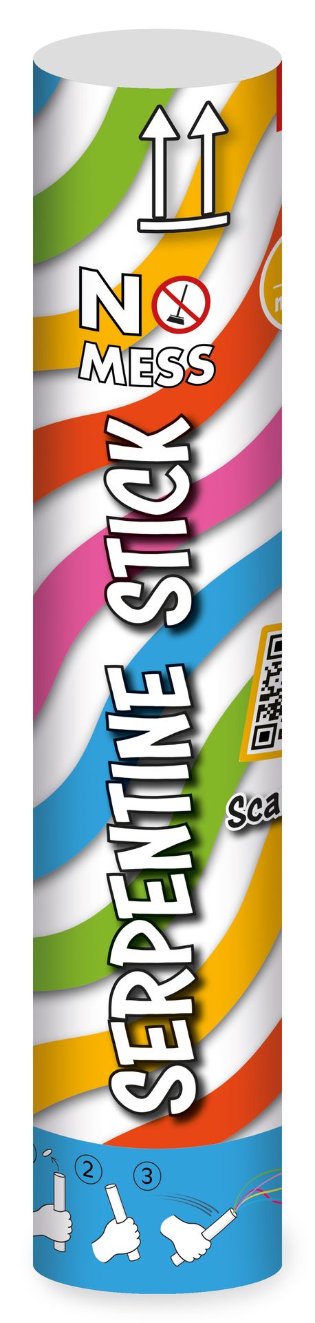 Kleurrijk Serpentine Confetti Stick