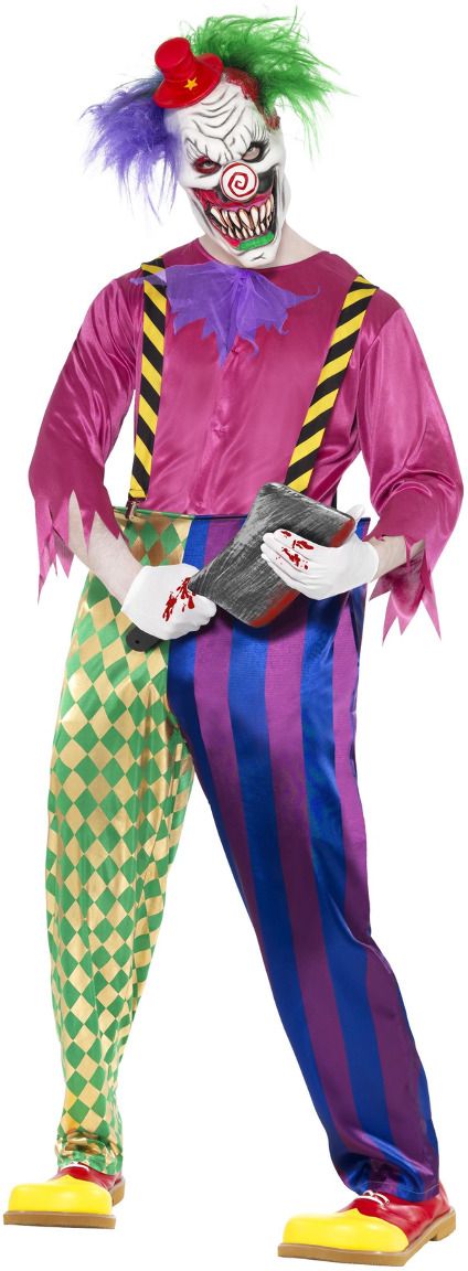 Kleurrijke killer clownspak