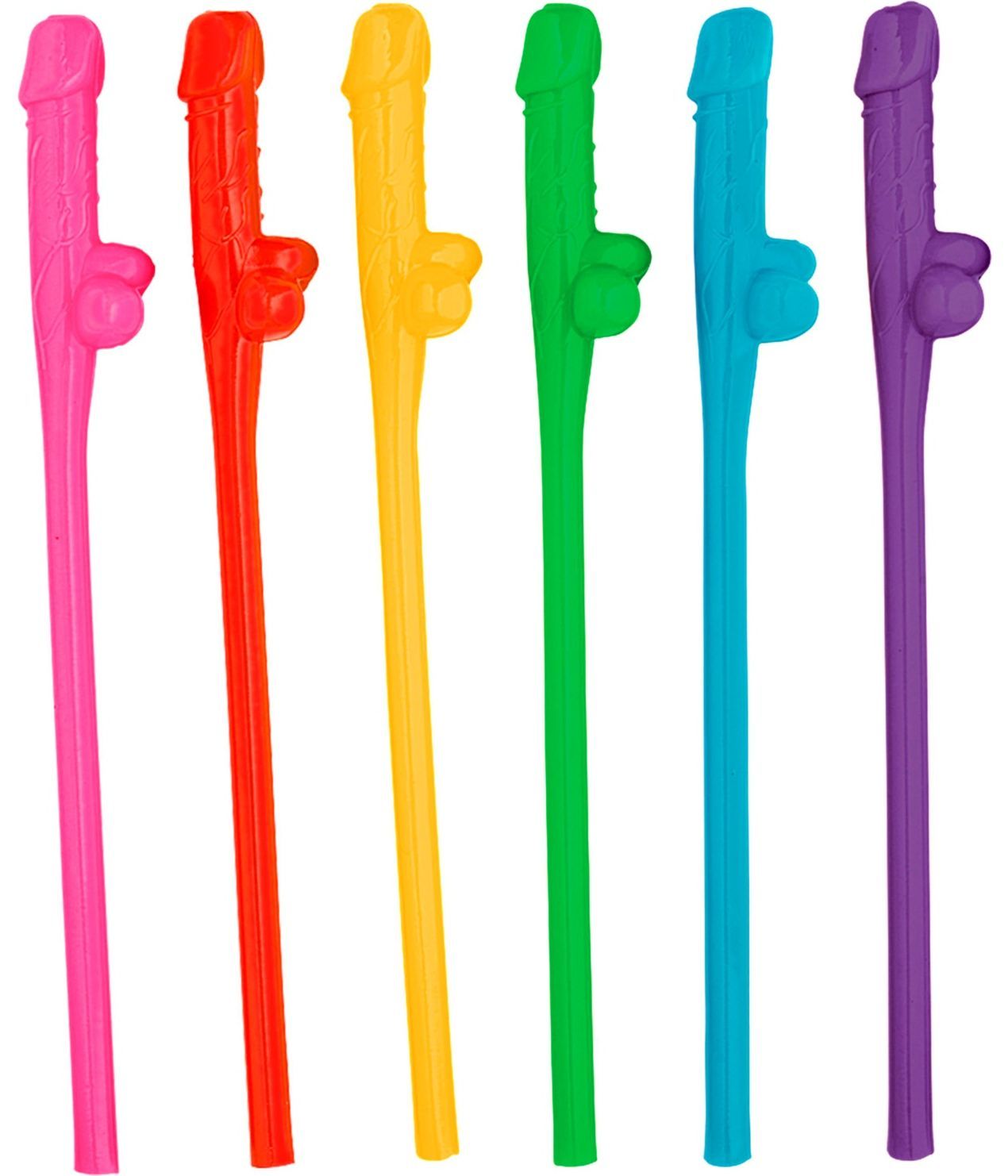 Kleurrijke Piemel Rietjes