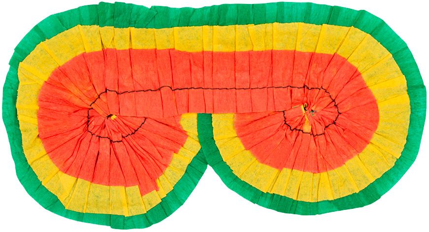 Kleurrijke piñata blinddoek