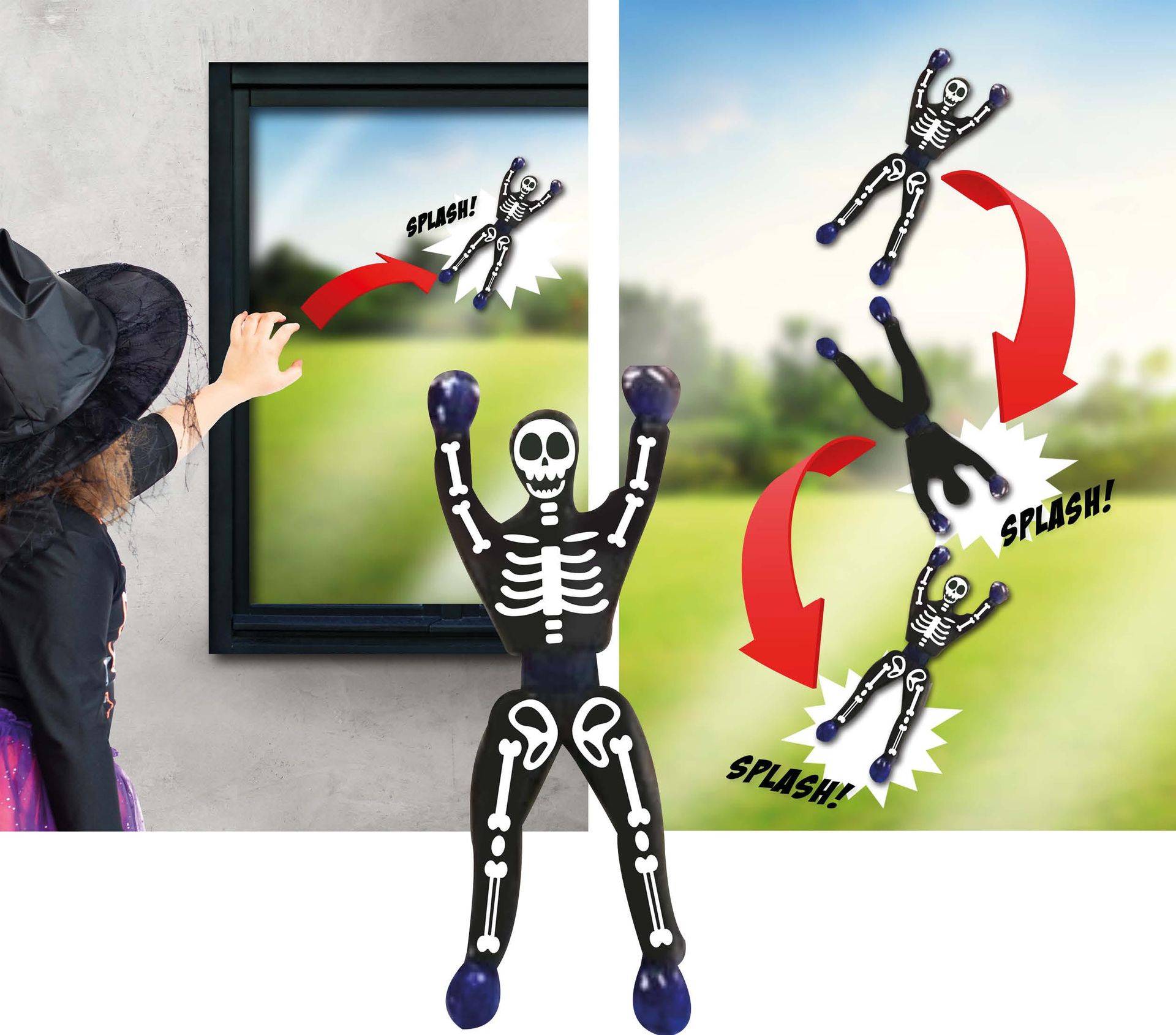 Klimskelet Halloween Kinderen