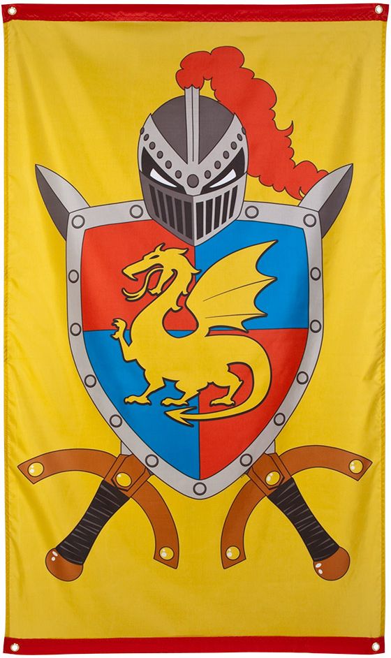 Knights middeleeuws thema vlag