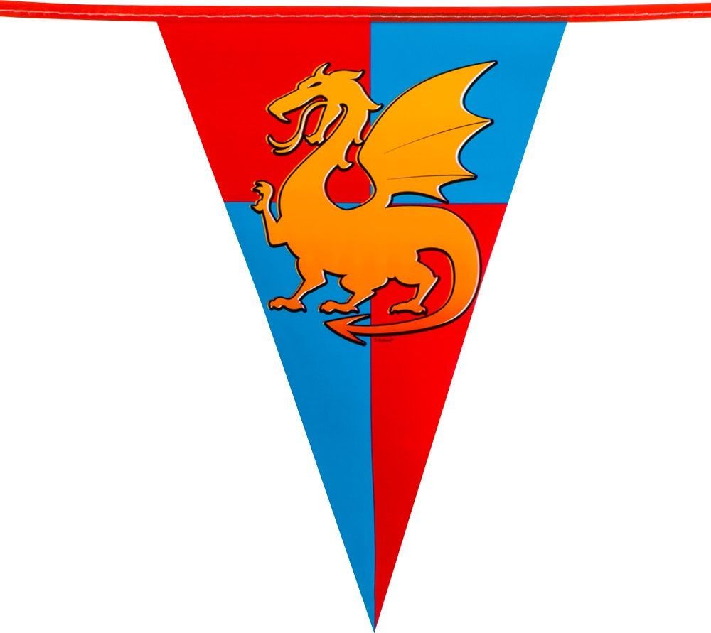 Knights Middeleeuws Thema Vlaggenlijn