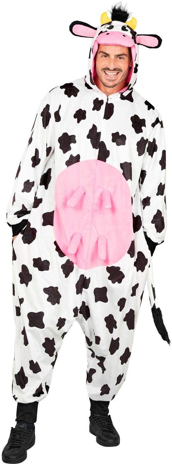 Koe Onesie Zwart Wit Dames Heren