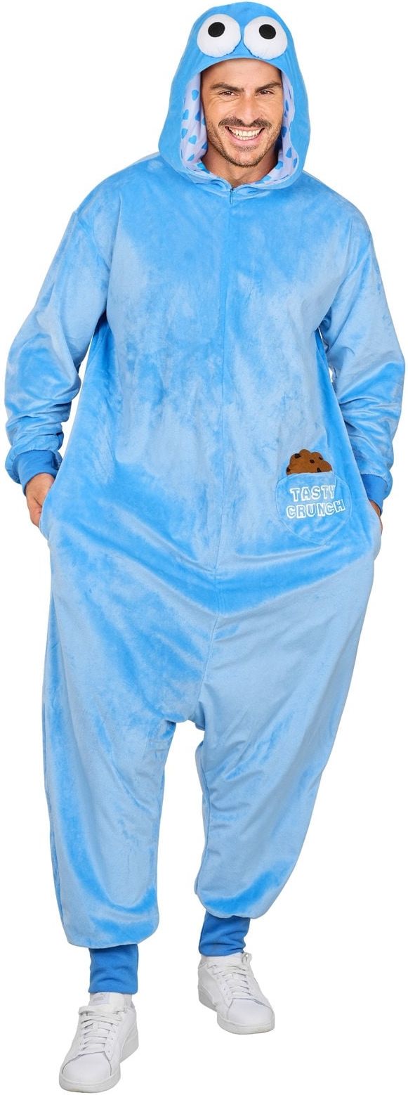 Koekiemonster Sesamstraat Onesie Blauw Dames Heren